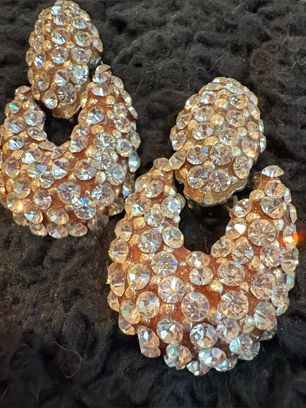 Crystal Clar Pave Erika Courtney Clip-Statement Earrings